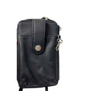 Safe Keeper Black wallet Crossbody Horizontal Purse